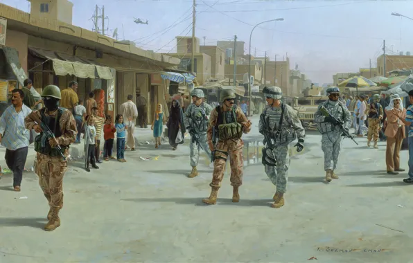 The city, war, 2005, Iraq, Mahmudiya, September 27