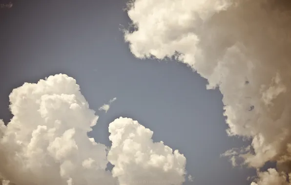The sky, clouds, heaven