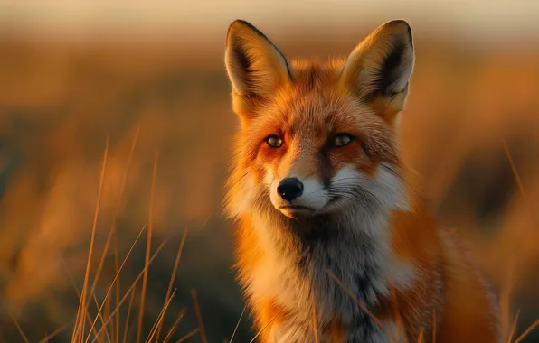 Look, pose, Fox, face, AI art, neural network