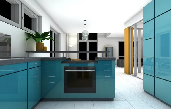 Wallpaper kitchen, furniture, kitchen, design