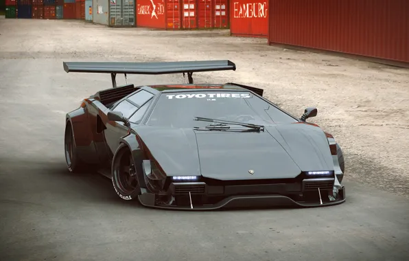 Auto, Black, Lamborghini, Machine, Tuning, Car, Black, Supercar