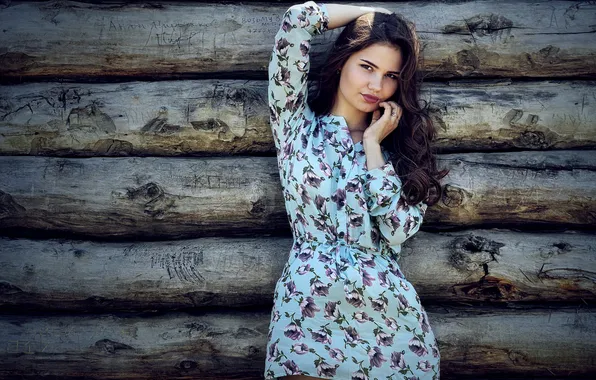 Look, pose, model, portrait, hands, makeup, figure, dress