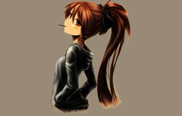 Look, anime, ponytail, character, fanart, fan art, Kyoko Sakura, Puella Magi Madoka Magica