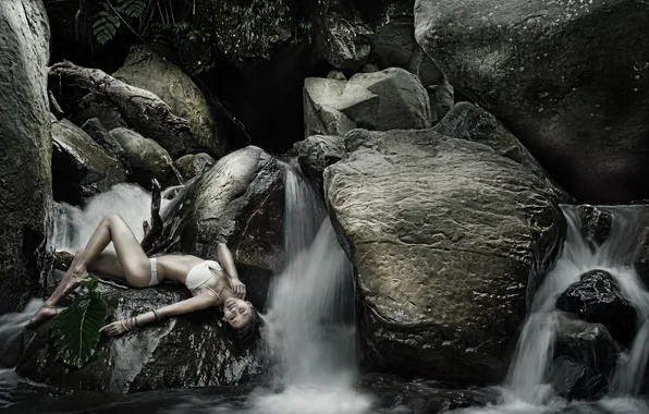 Girl, pose, background