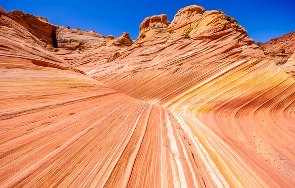The sky, mountains, rocks, layer
