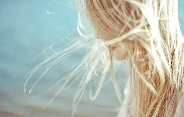 Picture girl, light, mood