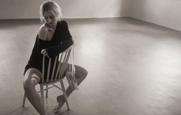 Girl, light, photo, Wallpaper, chair, the room