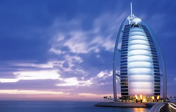Sea, Dubai, hotel, Burj Al Arab