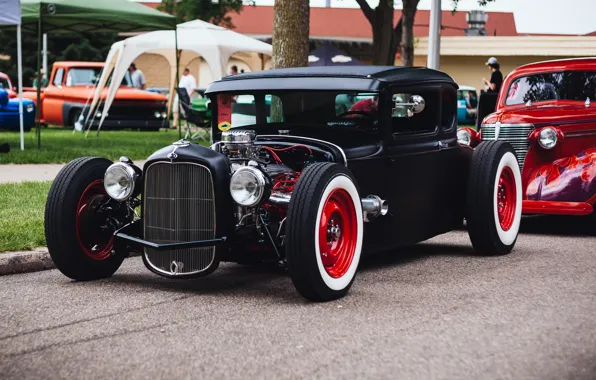 Retro, classic, hot-rod, classic car