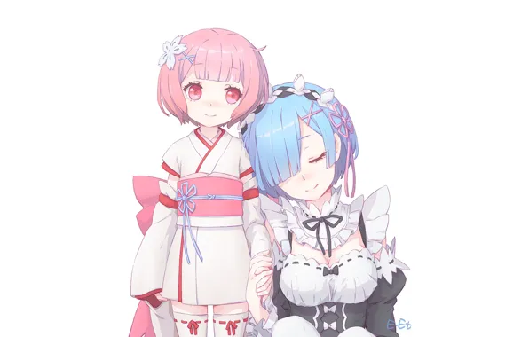 From scratch, REM, RAM, Re Zero Kara Hajime Chip Isek Or Seikatsu