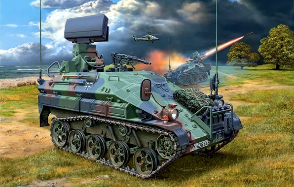 Picture figure, Germany, landing, BMD, airborne combat vehicle, wiesel 2
