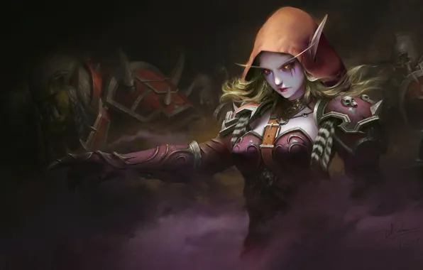 WOW, Blizzard, Art, World of WarCraft, WarCraft, Silvana, Sylvanas Windrunner, Fanart