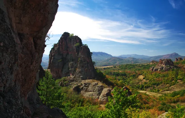 The sky, Mountains, Rock, Bulgaria, Borovitsa