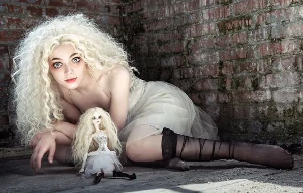 Look, pose, magic, witch, witchcraft, voodoo, white hair, Horror