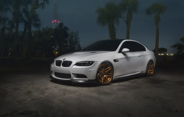 Picture bmw, wheels, gold, e92