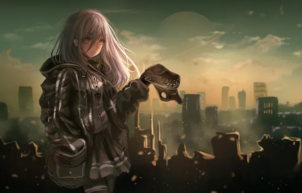 Picture anime, art, jacket, girl, cap, Girl Frontline