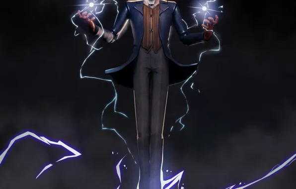 Picture lightning, lightning, power, Tesla, Tesla, physicist, Nikola Tesla