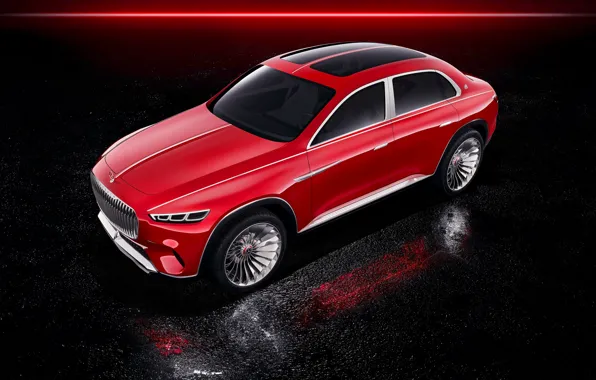 Mercedes-Benz, Vision, front view, the view from the top, 2018, Mercedes-Maybach, electrocreaser, Ultimate Luxury