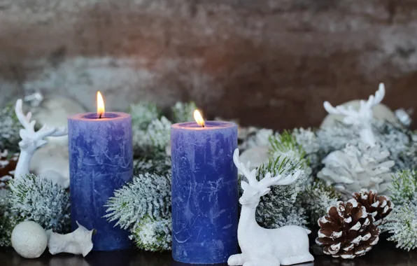 New year, candles, Christmas, merry christmas, Xmas, decoration