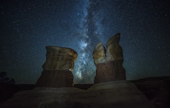 Space, stars, nature, the milky way