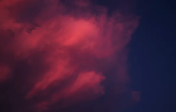 The sky, clouds, twilight