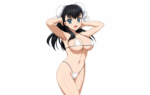 Girl, sexy, lingerie, pantsu, bra, cleavage, panties, long hair