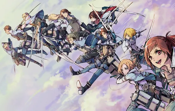 Art, the invasion of the giants, attack of the titans, Shingeki no Kyojin, Eren Jager