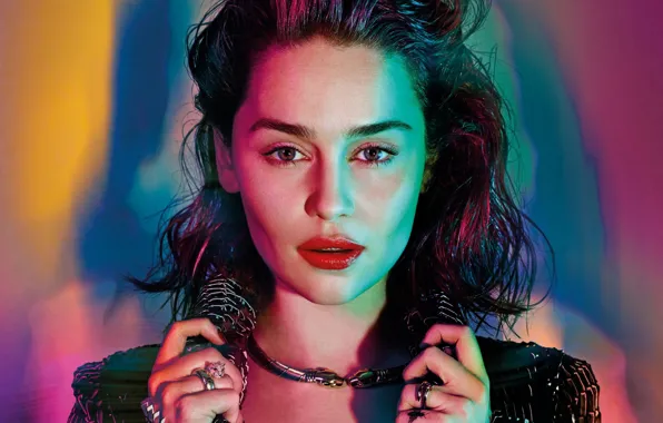 Picture decoration, actress, Emilia Clarke, Emilia Clarke, Eye