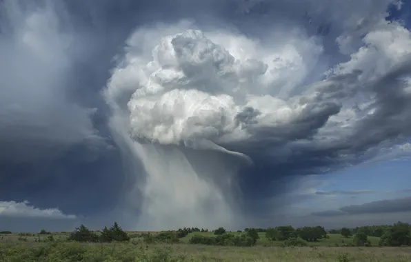 The sky, clouds, clouds, storm, rain