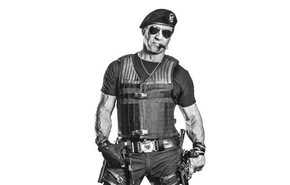 Pose, weapons, The Expendables, Sylvester Stallone, The expendables, Sylvester Stallone, Barney Ross