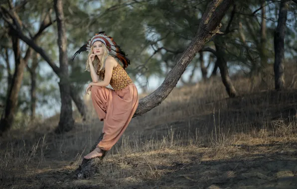Picture girl, nature, Vicky