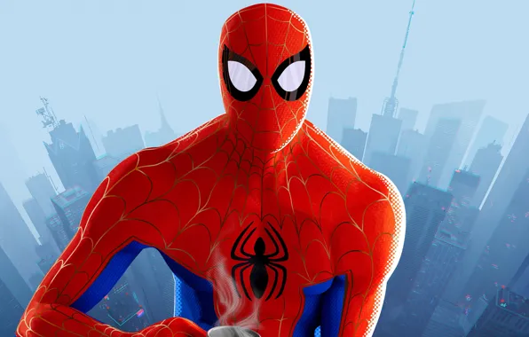 The city, background, fiction, cartoon, height, home, art, costume
