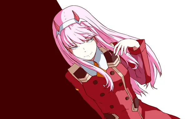 Girl, background, anime, art, Darling In The Frankxx, Cute in France