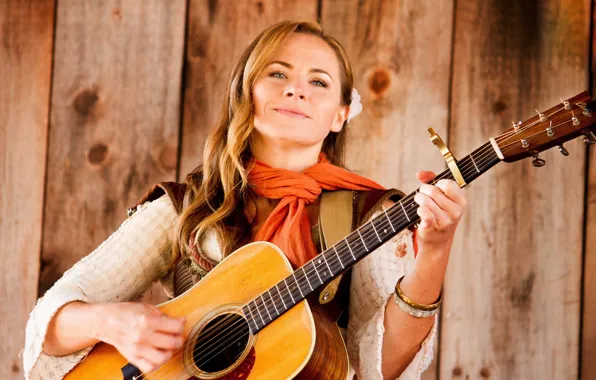 Girl, music, guitar