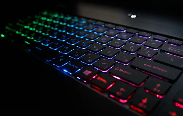 Colors, backlight, keyboard, laptop, notebook, laptop, keyboard, led