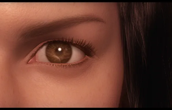 Picture look, girl, eyes, rendering, final fantasy, the spirits within us