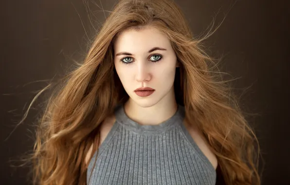 Picture look, background, model, portrait, makeup, hairstyle, brown hair, bokeh