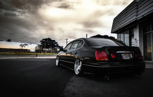 Picture Lexus, black, rear, VIP, GS400