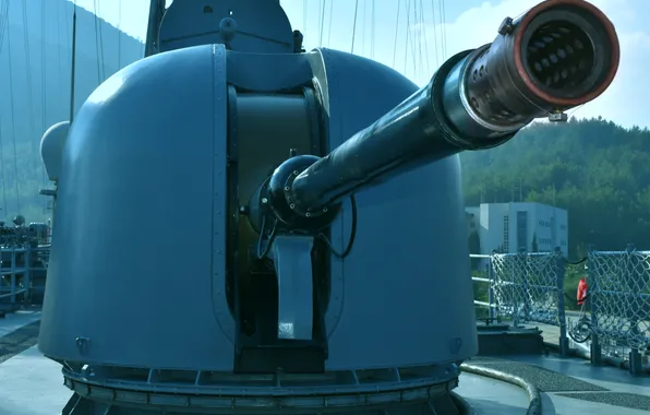 Installation, artillery, ship, AUTO Melara