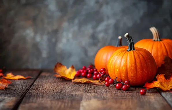Autumn, leaves, fruit, pumpkin, composition, AI art, neural network