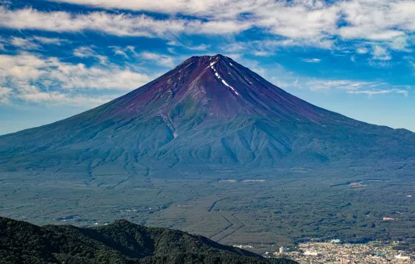 Nature, mountain, the volcano, Japan, Fuji