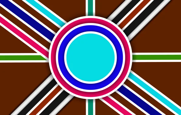 Color, circles, figure, layers