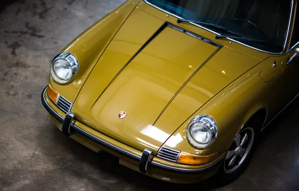 Porsche, the hood, the front, 911T