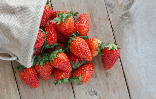 Strawberry, Berries, Board, Food