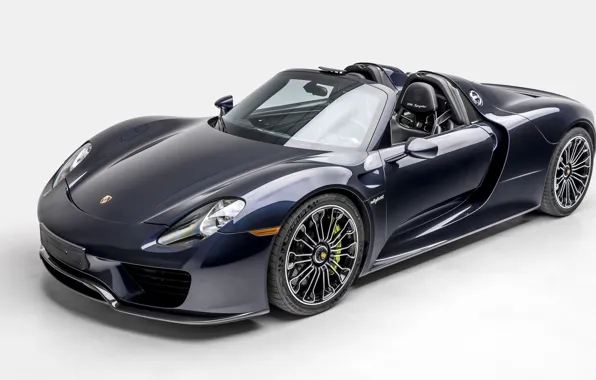 Picture Blue, Supercar, 2015, PORSCHE 918, SPYDER, WEISSACH