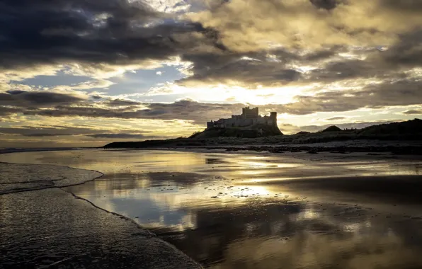 Sunset, Sunrise, Bamburgh Castle
