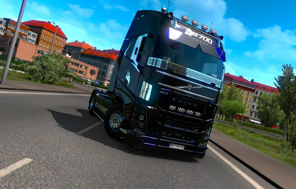 Picture Truck, Tractor, Euro Truck Simulator 2, Volvo FH16, Tuned, XL 700