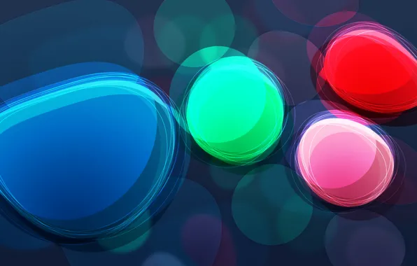 Color, circles, abstraction, brightness, wallpapers