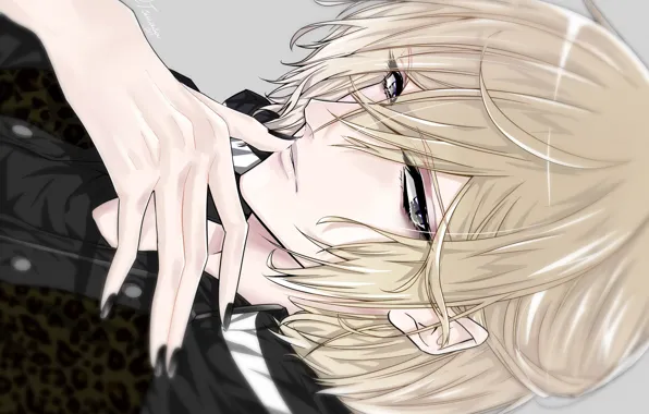 Anime, Look, art, Guy, Blonde, Athlete, Yuri on Ice, Yuri on the ice