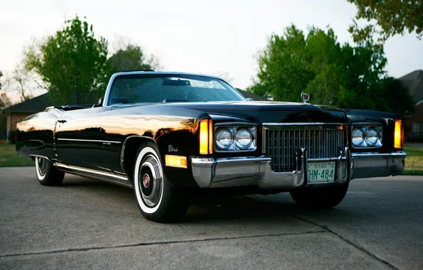 Picture Eldorado, Cadillac, classic, Cadillac, Convertible, 1972, Eldorado, convertible.the front
